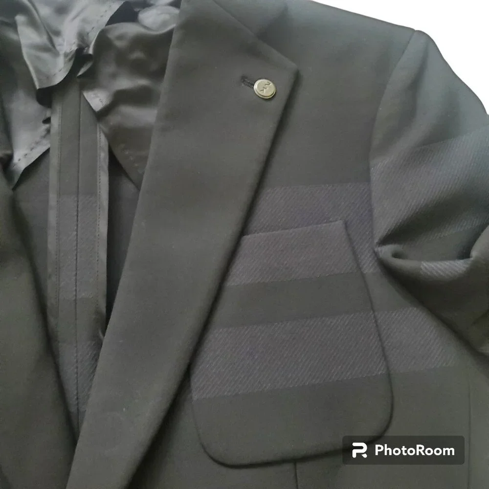 Michael Kors mens suits blazer coat jacket stretch sz 44 regular black $798.00‎